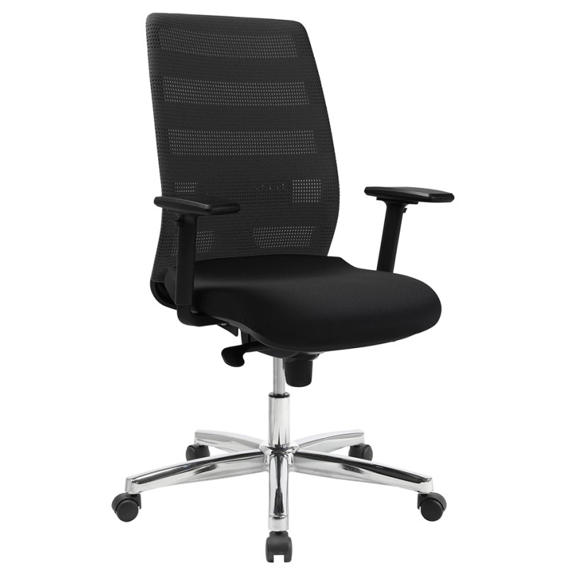 Topstar Airpoint II bureaustoel, zwart/grijs, netbekleding, lendenwirvelsteuning